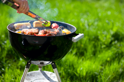 Grilling at summer weekend